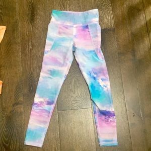 Old navy joggers, turquoise, purple, pink